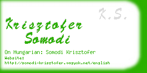 krisztofer somodi business card